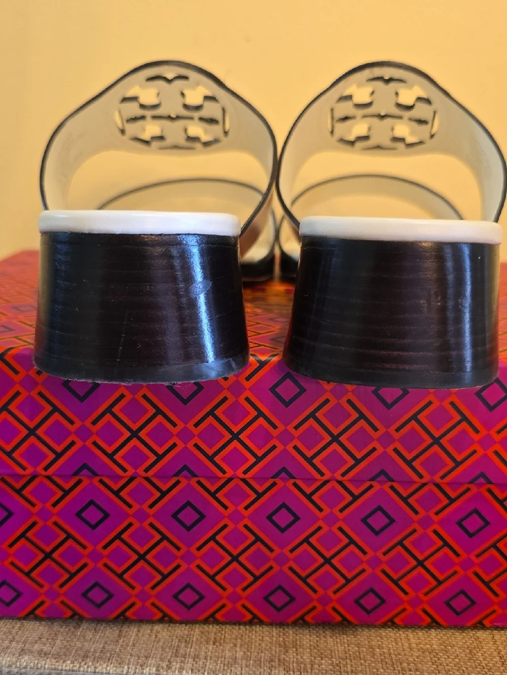 Tory Burch Bombe Miller Heel Sandals - Picture 6 of 14